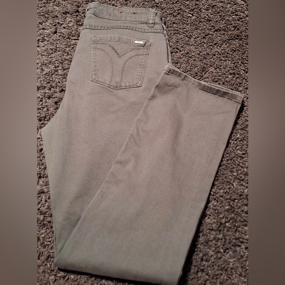 FDJ French Dressing Jean
Olivia
Army Green
High-rise 
Straight Leg
Sz. 14x31 - Picture 7 of 9